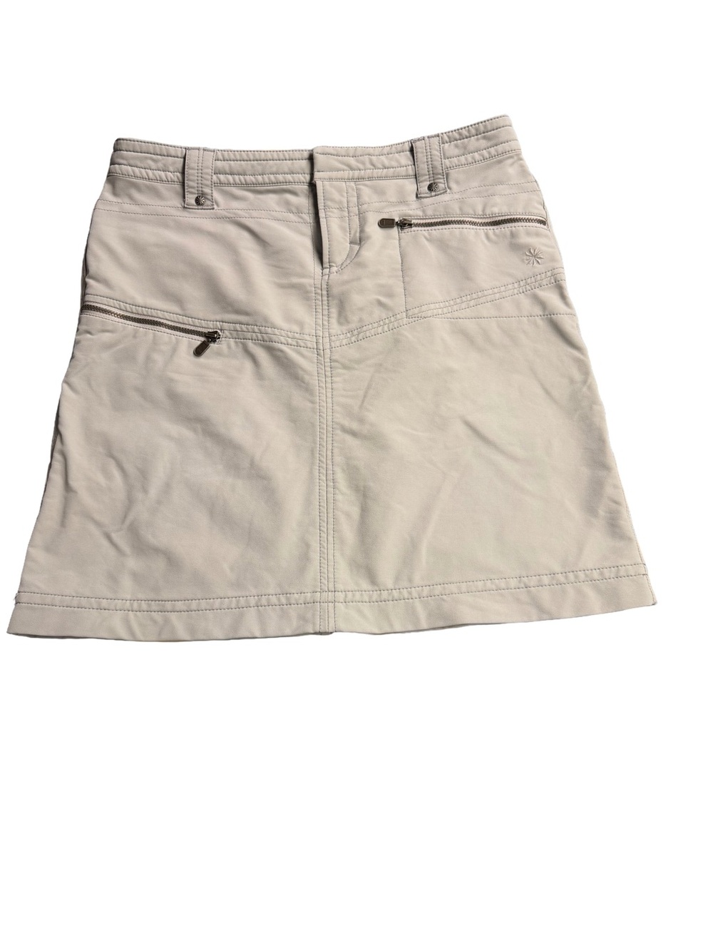Athleta Tan Utility Skirt with Zip Pockets- Size 4